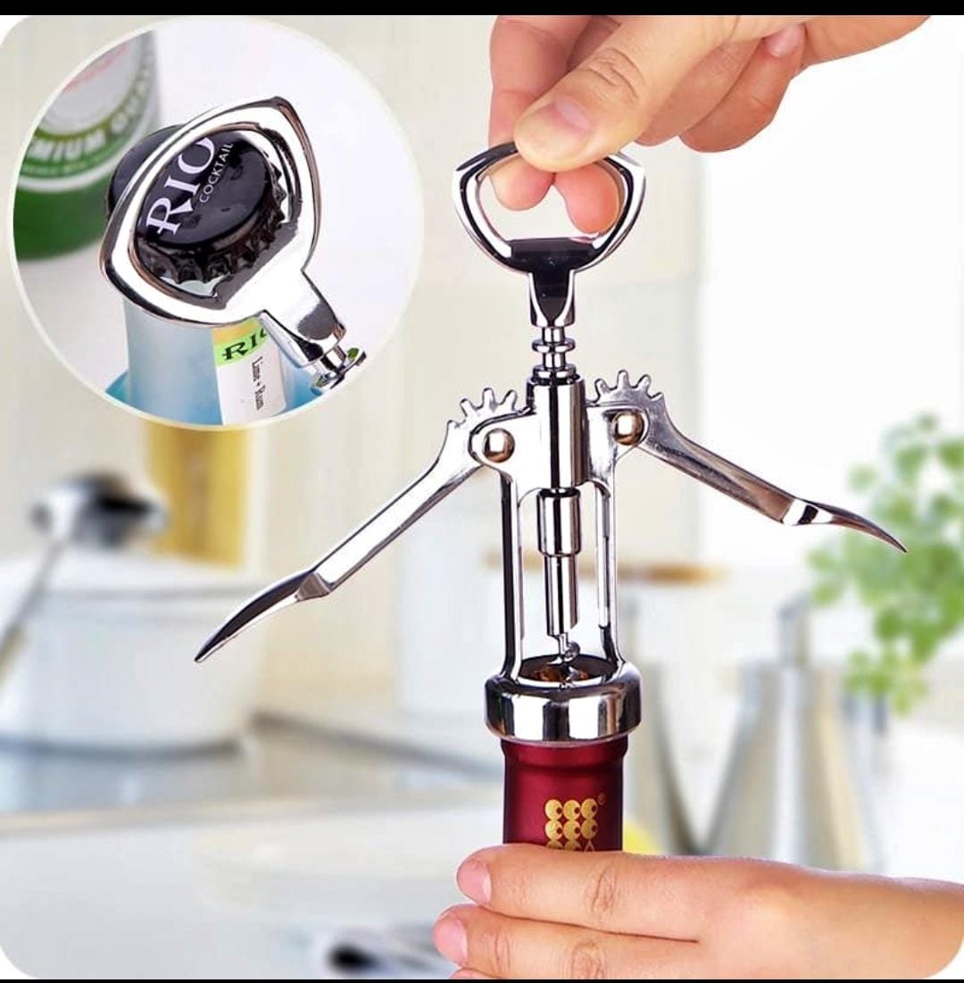 Stainless Steel Corkscrew Wine Opener Durable and Easy to Use