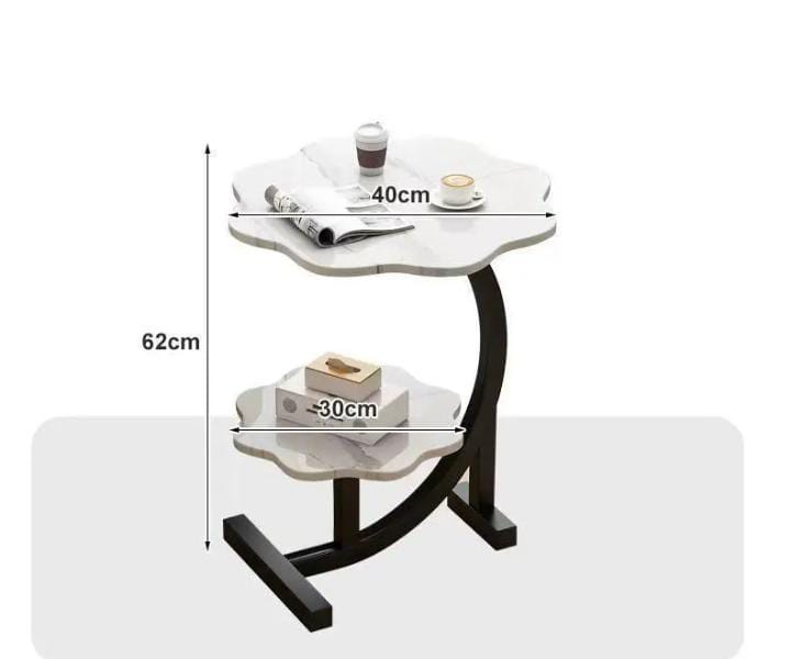 Double Layer Side Table Stool 40x60cm, Stylish and Functional Design