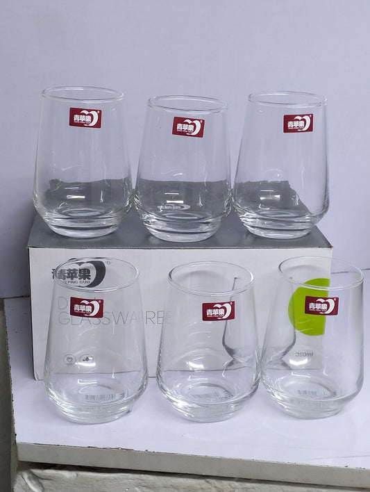 390ml Water/Juice Glasses  Durable and Elegant Glassware for Everyday Use