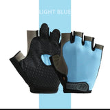 Gym Anti Slip Half Finger Gloves Breathable Elastic Sports Gloves for Men & Women, Ideal for Dumbbells, Cycling, and Exercise