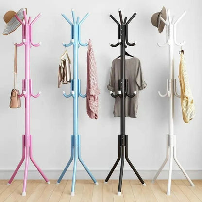 Multifunctional Bag and Coat Stand Steel Rust Resistant Hanger for Coats, Bags, Caps, and Scarves