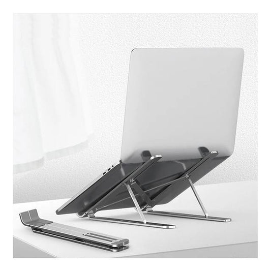 Foldable & Portable Universal Aluminum Laptop Stand | Adjustable Laptop Holder, Available in Grey and Silver