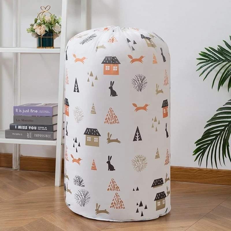 Waterproof PVC Quilt/Duvet Multipurpose Storage Bag | Circular 85x45cm, Ideal for Bedding and Household Items