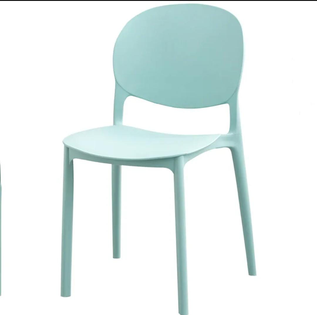 Plastic Stackable Multipurpose Chairs | Durable Seating for Indoor & Outdoor Use, Available in Light Blue, Yellow, Orange