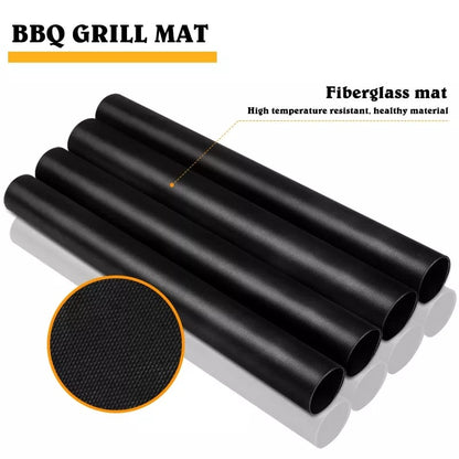 1pc Nonstick BBQ Grill Mat |Reusable PTFE Barbecue Baking Pad, 40x32.8cm Cooking Plate for Party Grilling