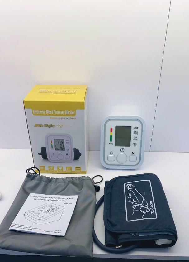 Digital Blood Pressure Monitor Upper Arm |Automatic Cuff BP Machine with Pulse Rate Monitoring & Large LCD Display