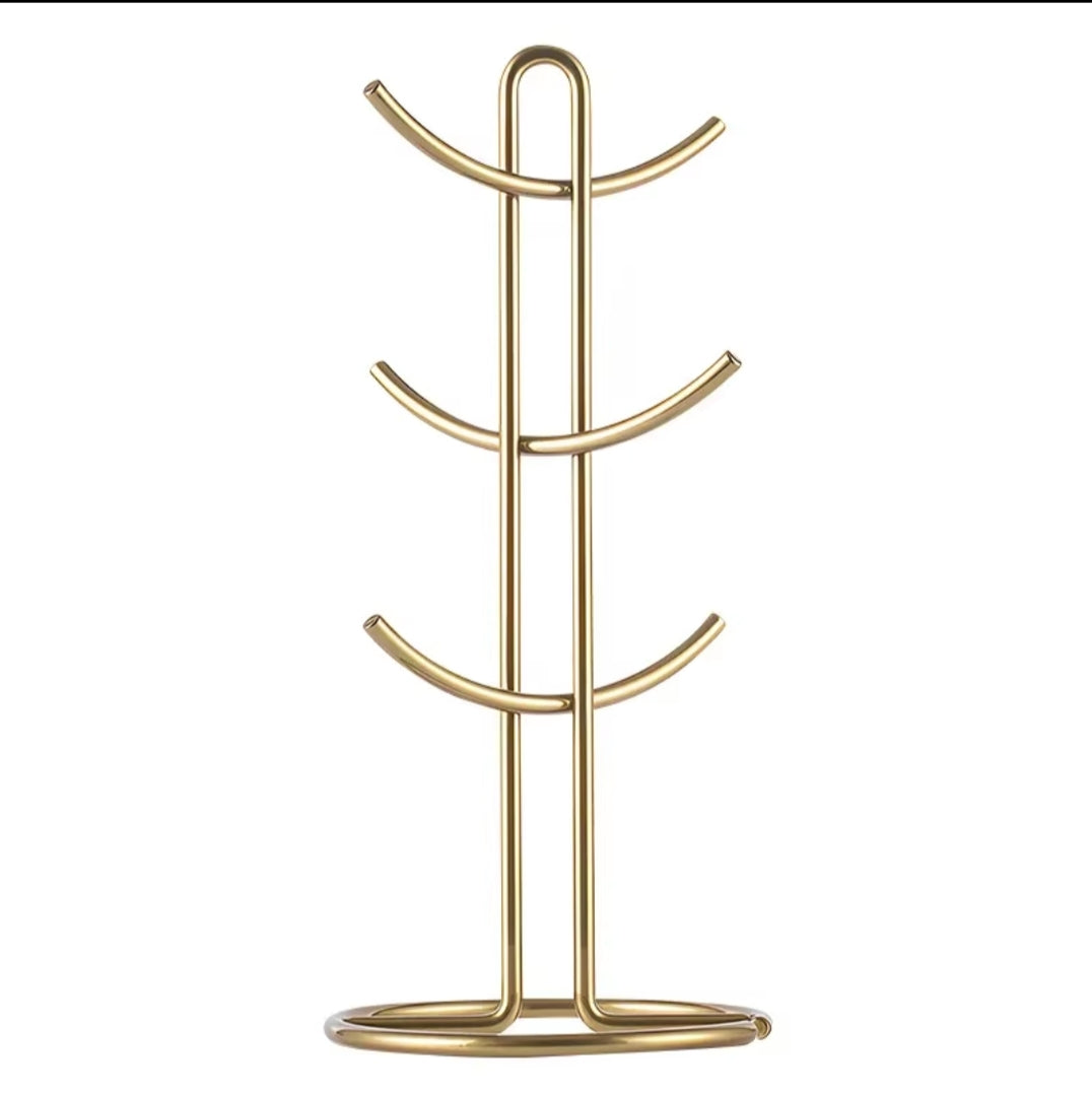 Heavy  Duty Stainless Cups Stand  | Available in Silver and Gold, Durable and Stylish