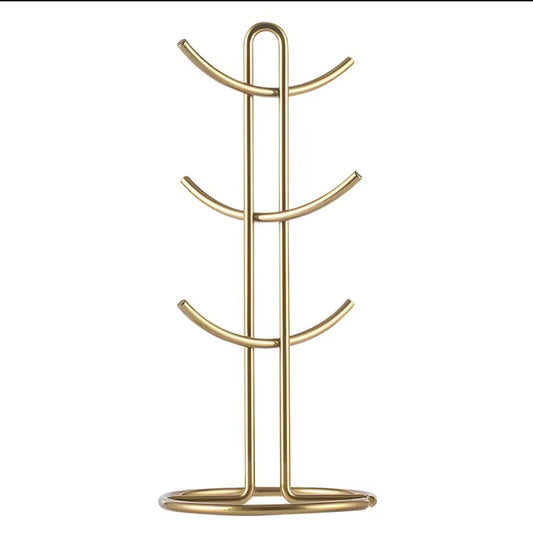 Heavy  Duty Stainless Cups Stand  | Available in Silver and Gold, Durable and Stylish