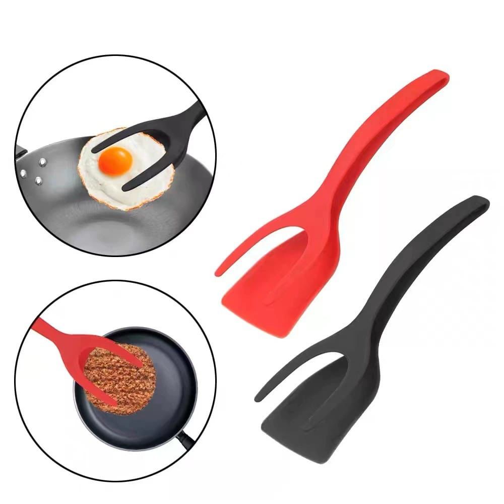 2in1 Silicone Spatula Heat Resistant, Non Stick Cooking Utensil for Baking and Cooking (31x8.5cm)