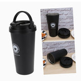 500ml Double Wall Stainless Steel Thermo Mug  Keeps Hot for 12 Hours, Available in Pink, Black, White, and Silver.