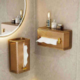 Furaha Finds Luxury Diamond Wall Mounted Acrylic Tissue Box  Transparent table napkin holder for bathrooms and living spaces, available in green, brown, and clear.