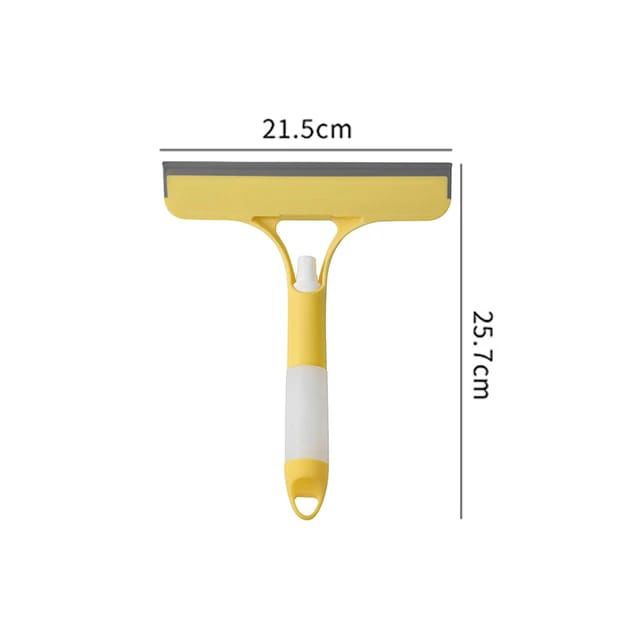 3 in 1 Car Spray Glass Double Sided Wiper Window Squeegee Cleaner with Spray Bottle, Sponge Brush, and Scraper