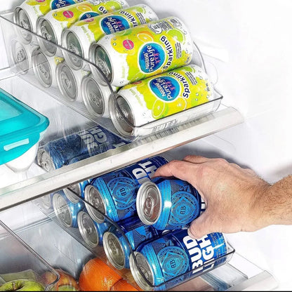 Fridge Can Organizer  Space Saving Beverage Holder for Easy Storage and Organization