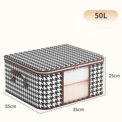 2in1 Foldable Large Cloth Organizer Storage Box | Durable Fabric Material | Space-Saving Design