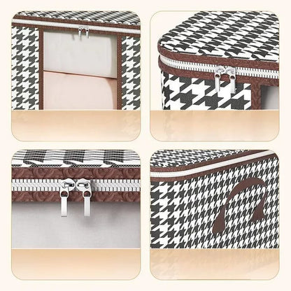 2in1 Foldable Large Cloth Organizer Storage Box | Durable Fabric Material | Space-Saving Design