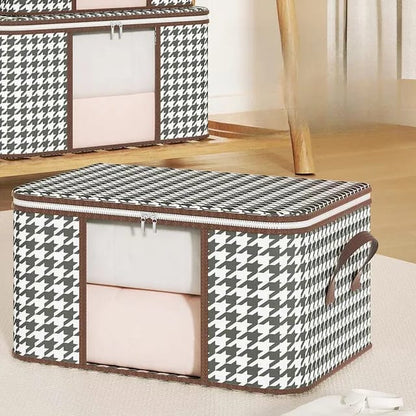 2in1 Foldable Large Cloth Organizer Storage Box | Durable Fabric Material | Space-Saving Design