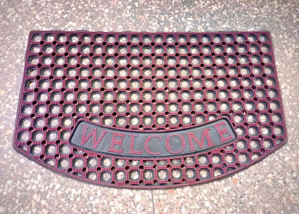 High quality rubber Welcome Door Mat (48 x 78 cm)