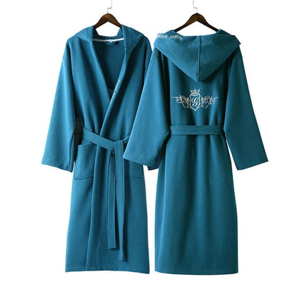 100% Cotton Bathrobe Soft and Absorbent Spa Quality Robe for Men and Women