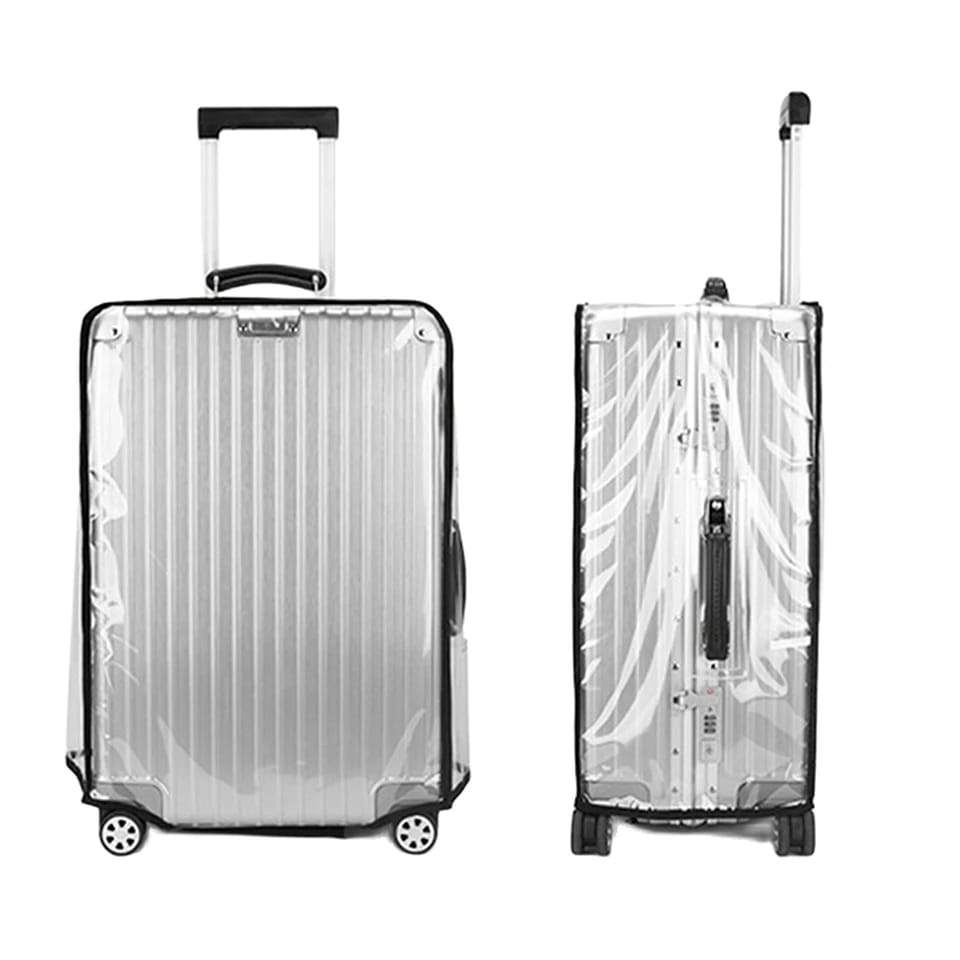 Transparent Waterproof Luggage Case Cover Pull Rod, Wear Resistant Travel Case Protector