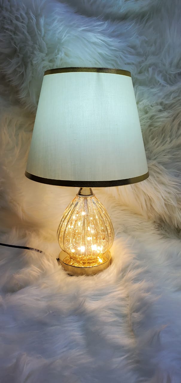 Crystal Feather Lamp Table Elegant Feather Lamp with Multiple Base Options, Available in White, Pink, and Grey