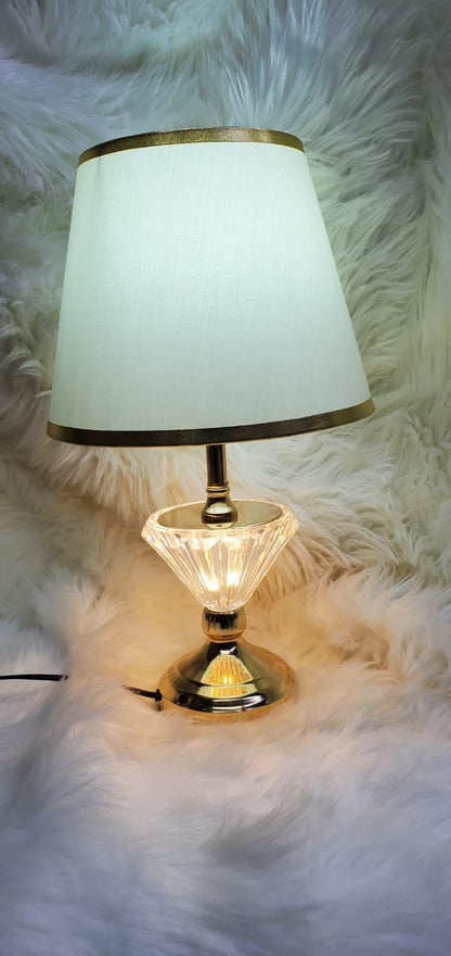 Crystal Feather Lamp Table Elegant Feather Lamp with Multiple Base Options, Available in White, Pink, and Grey