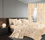 7 Pc Curtain Duvets Set