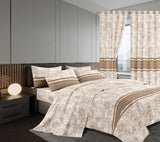 7 Pc Curtain Duvets Set