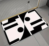 Geometric Pattern Anti-Slip Door/Bath Mat 50x80cm