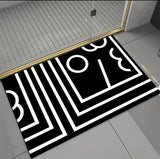 Geometric Pattern Anti-Slip Door/Bath Mat 50x80cm