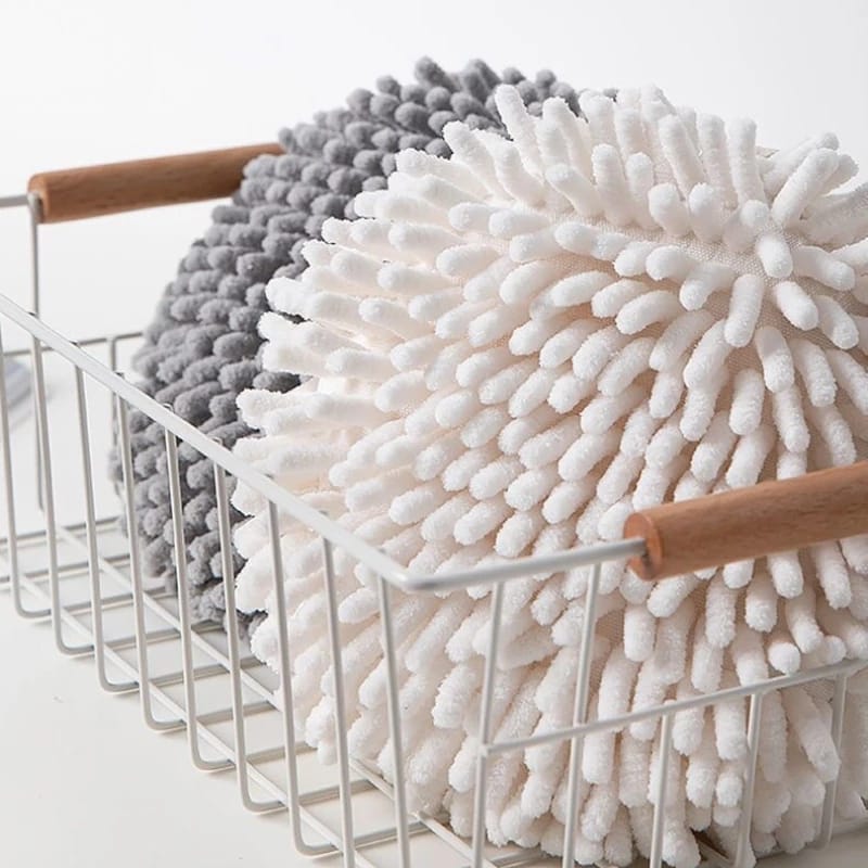 Chenille Quick Drying Kitchen & Bathroom Towel Ball |Soft Absorbent Microfiber Sponge| Size: 17cm*17cm*17cm