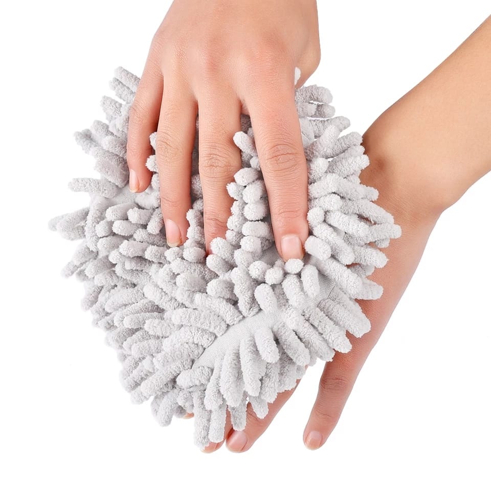 Chenille Quick Drying Kitchen & Bathroom Towel Ball |Soft Absorbent Microfiber Sponge| Size: 17cm*17cm*17cm