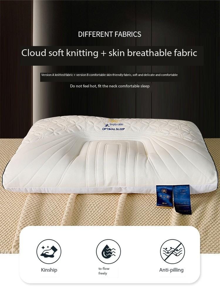 Washable 3D Quilted Cervical Latex Pillow | Ergonomic Design, Anti Mite, and Breathable for Ultimate Comfort (48x74cm)