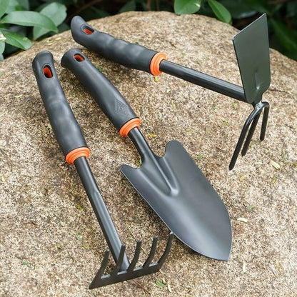 4pcs Kitchen Gardening Tool Set Durable Iron with Wooden Handle, Mini Portable Tools for Indoor & Outdoor Plants