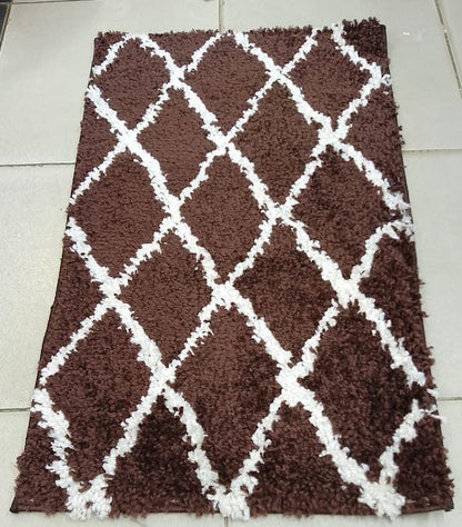 Shaggy Doormat | Soft & Absorbent | Size 50x80 cm | Stylish Entrance Rug for Home