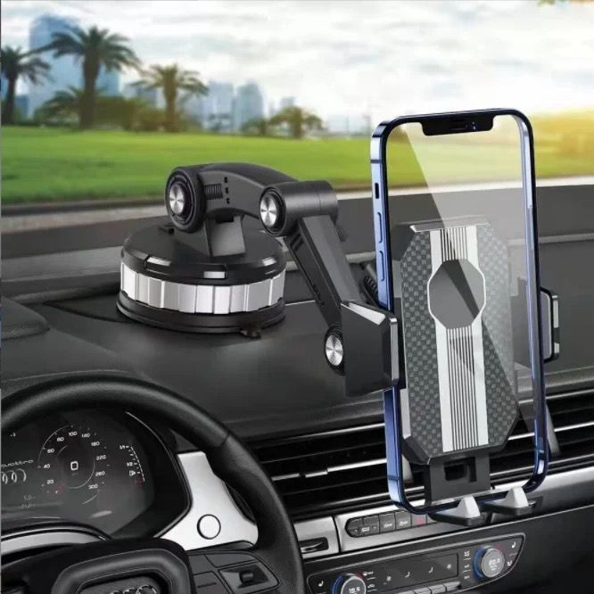 Universal 360° Rotating Car Dashboard Phone Holder | Adjustable Mount for 4 to 6 Inch Smartphones