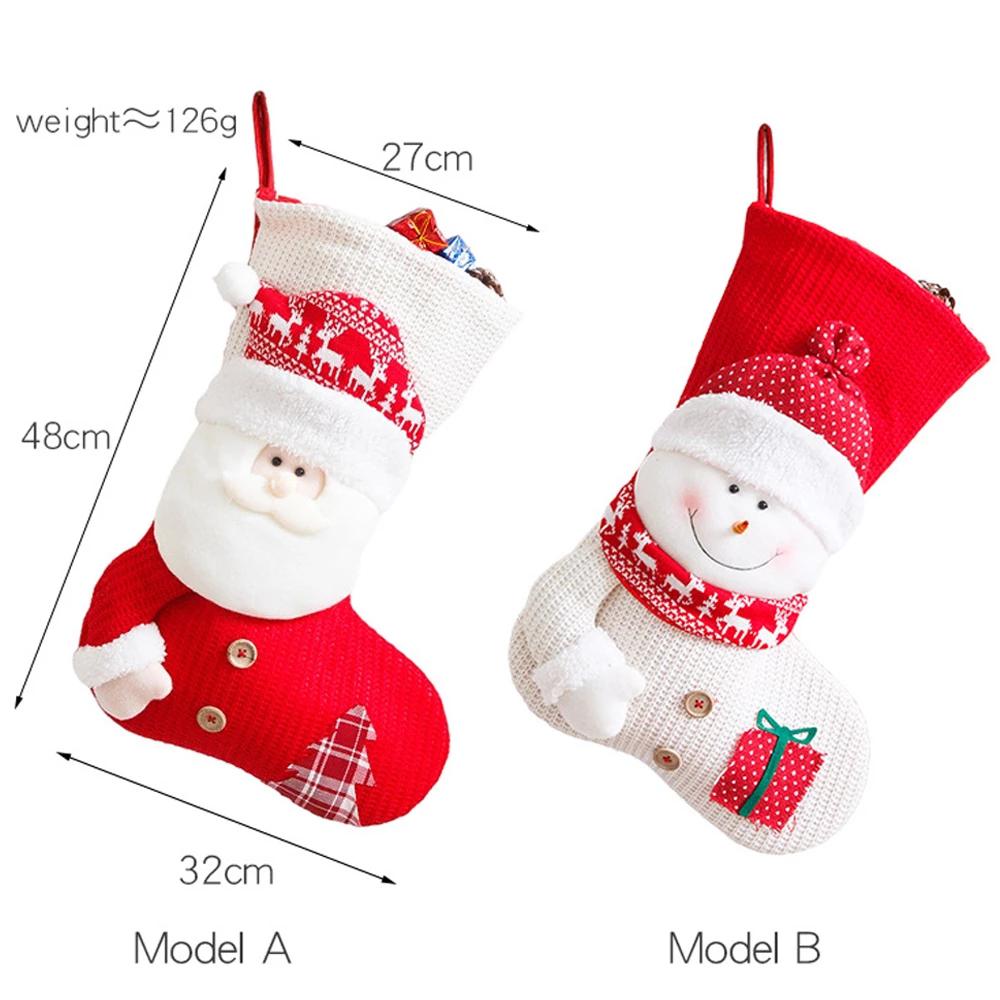 Large Christmas Stocking Socks | Festive Home Decoration | Christmas Tree Ornament