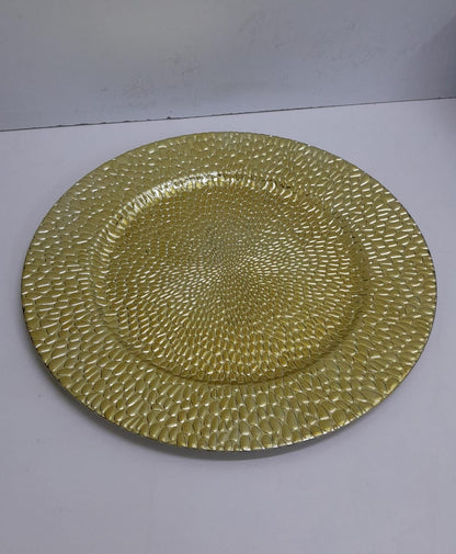 Classy Round Decor Charger Plates  Elegant Table Setting, 33cm Diameter, Perfect for Weddings and Events