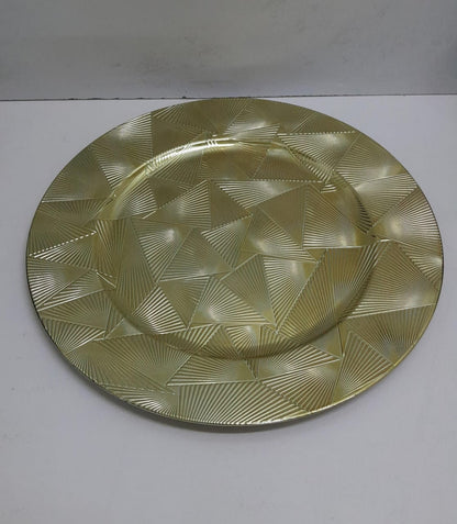 Classy Round Decor Charger Plates  Elegant Table Setting, 33cm Diameter, Perfect for Weddings and Events