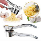 Manual Garlic Crusher Stainless Steel Handheld Garlic Press for Effortless Crushing