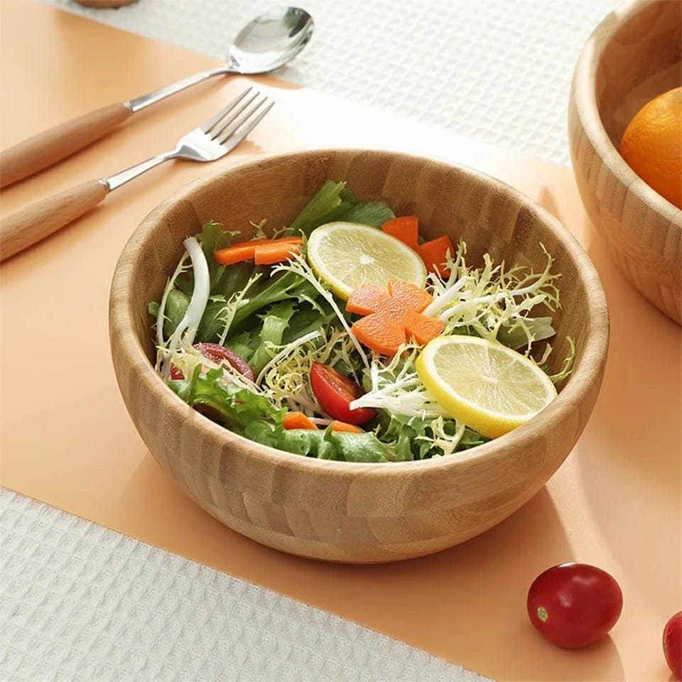 Dough Basin & Salad Bowl | Multi Purpose Wooden Mixing Bowl