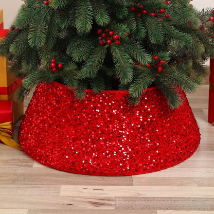 Christmas Tree Decorations | Creative Printed Sequins Stereoscopic Tree Skirt | Tree Bottom Decoration