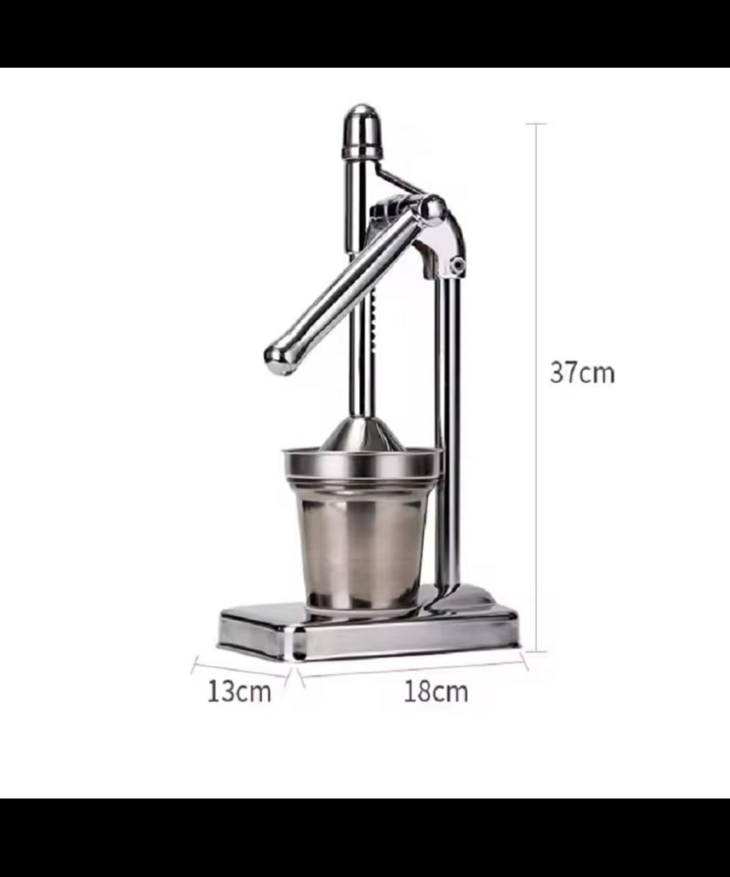 Stainless Steel Manual Hand Press | Commercial Grade