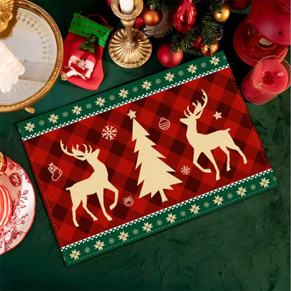 1pc Christmas Placemats for Dining Table | Festive Table Mats for Kitchen & Dining Decoration