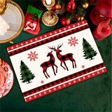 1pc Christmas Placemats for Dining Table | Festive Table Mats for Kitchen & Dining Decoration