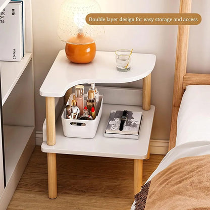 New Design Wooden Bedside Table | Multifunctional Side Table