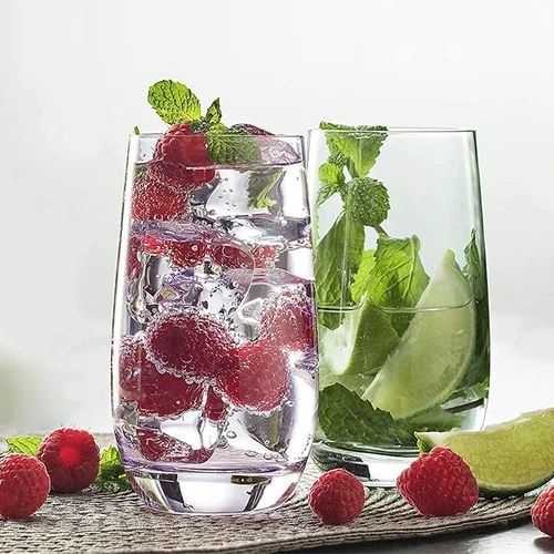 Crystal Clear Glass Set of 6 375ml Capacity