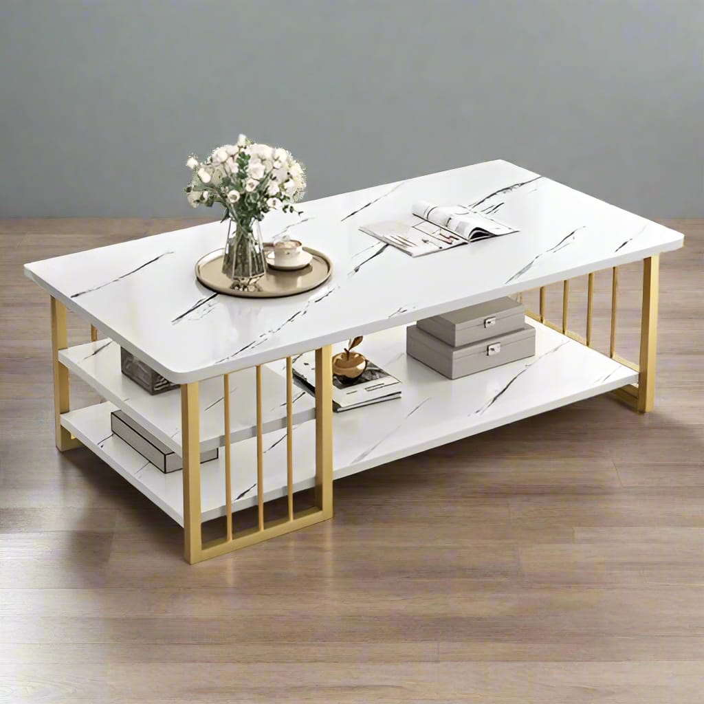 Modern Ergonomic Coffee Tea Table  Stylish & Functional | 120cm x 60cm x 40cm