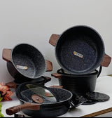 13Piece Granite Coating Cookware Set Durable & Stylish"