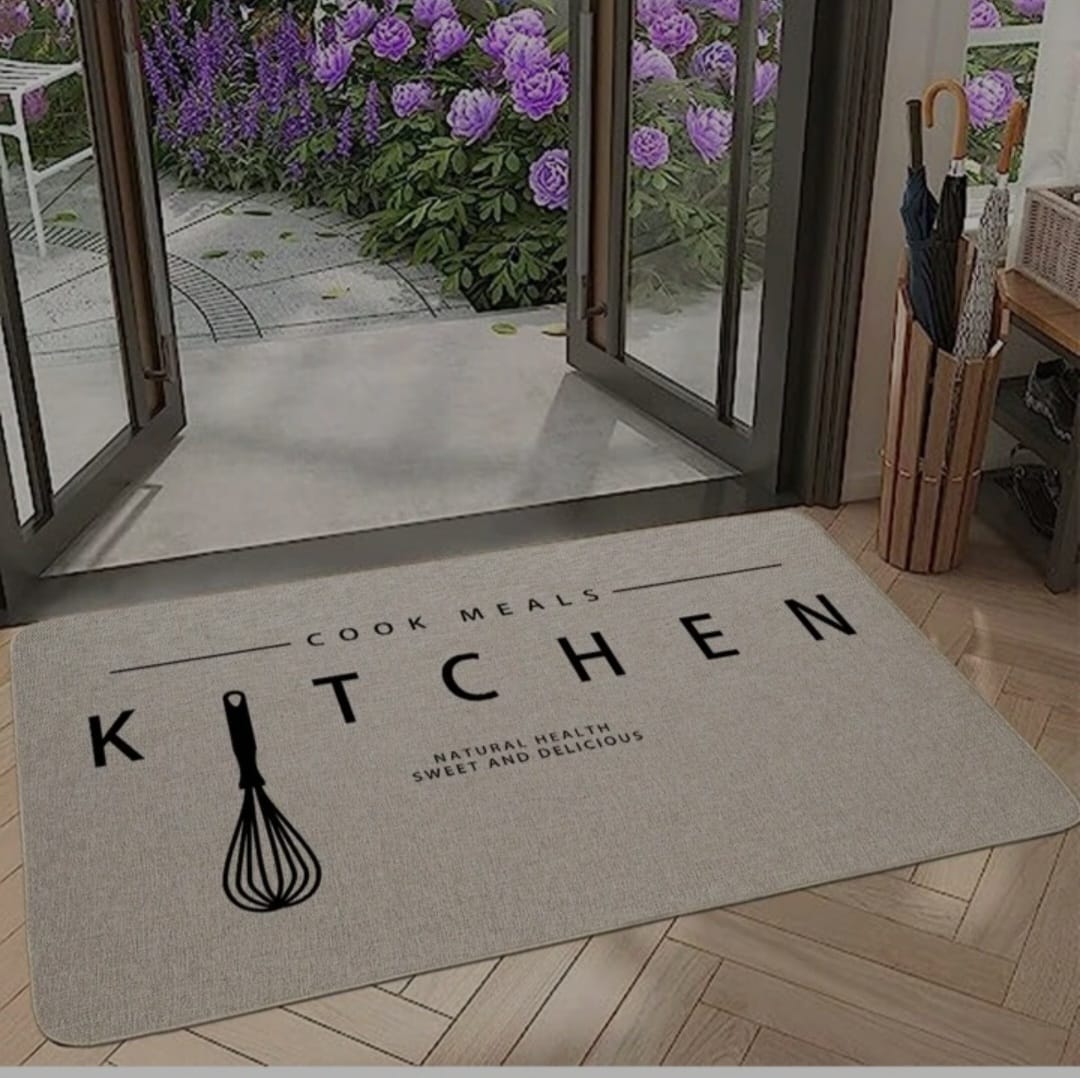 High Absorbent Rubber Bottom Kitchen Mat |60 x 40cm