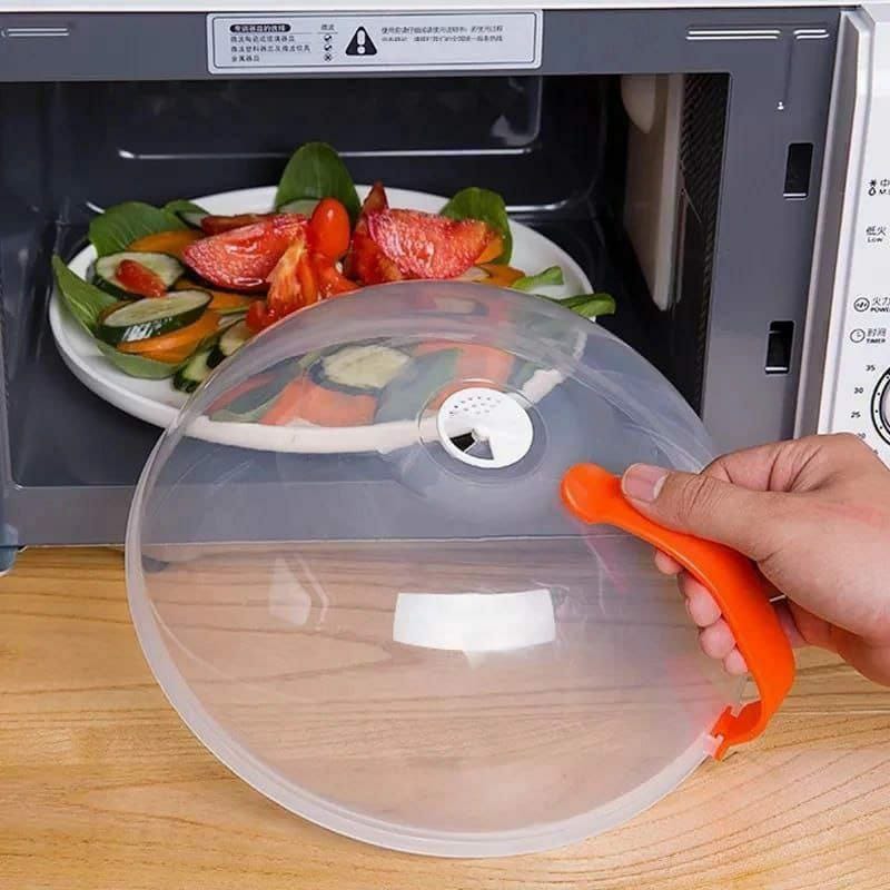 Heavy Microwave Cover with White Handle Durable & Easy to Use